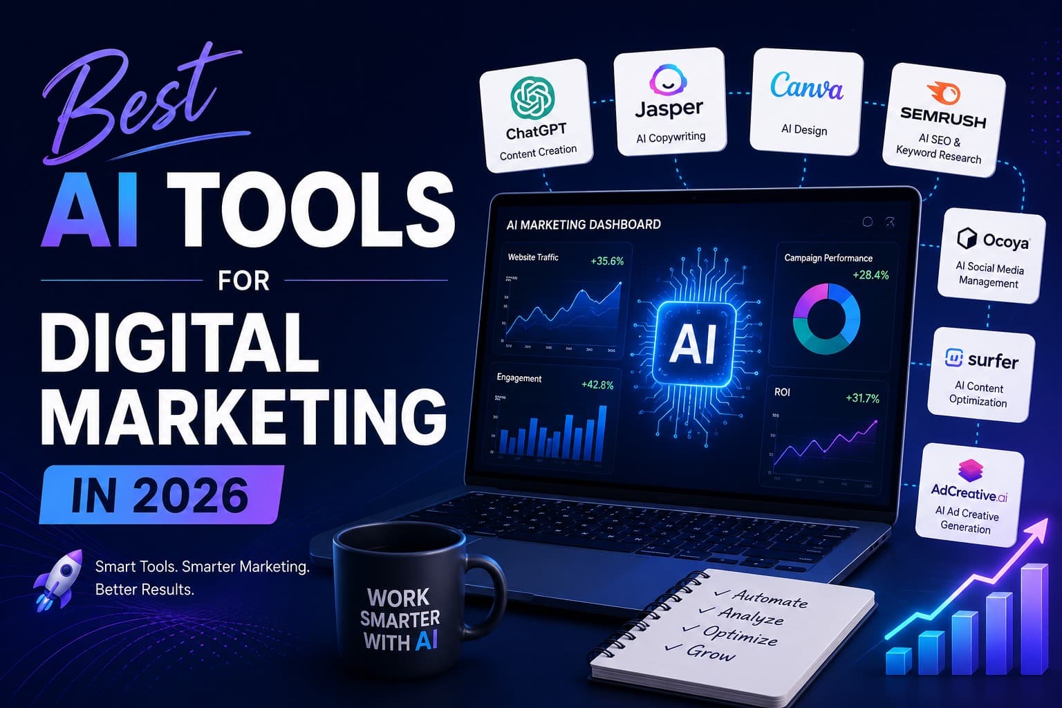 Best AI Tools for Digital Marketing in 2026