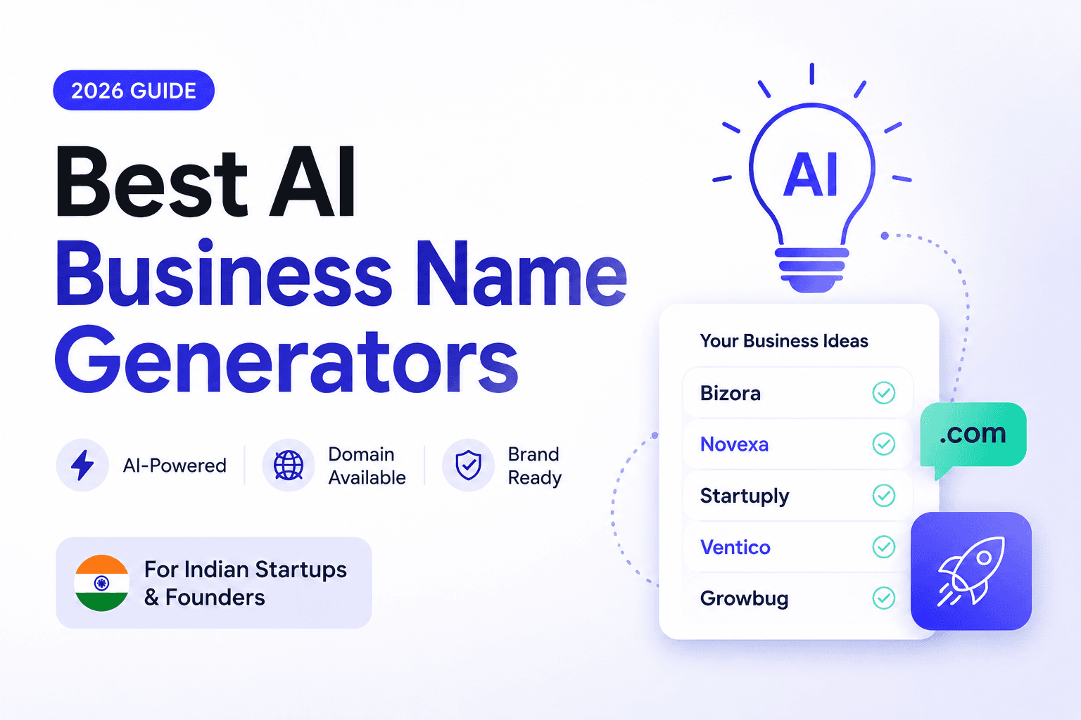 Best AI Business Name Generator 2026 (Free for Startups) featured image